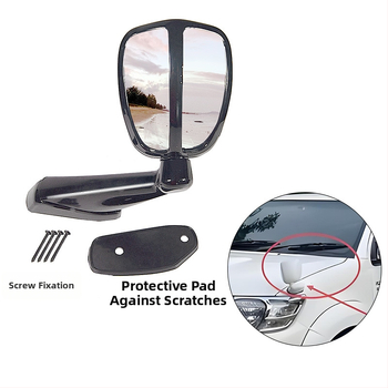 Blessed Car automobilio galinis veidrodis — universalus platus regėjimo laukas, pagalba aklajai zonai, tinka visiems modeliams, licencijuojama privataus prekės ženklo žyma