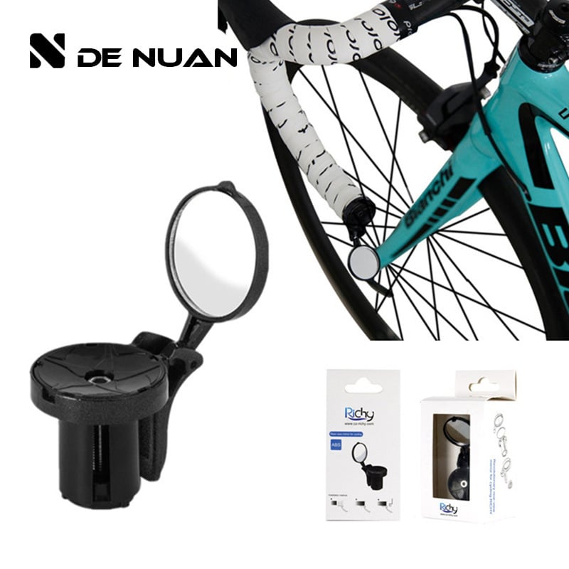 Velosipēda stūres gala atpakaļskata spogulis – ABS, konveksais spogulis, 45 g, zīmols RICHY