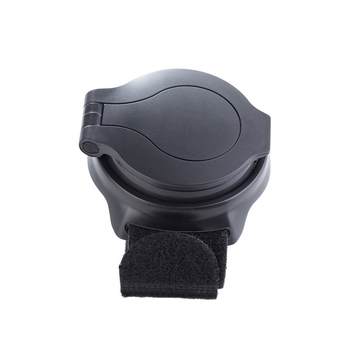 Velosipēda aizmugurējais spogulis ar plaukstas siksnu, ABS materiāls, konveksais reflektors, 49 g, 360° pagrieziens, zīmols De nuan