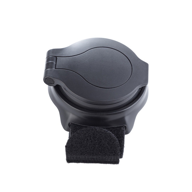 Velosipēda aizmugurējais spogulis ar plaukstas siksnu, ABS materiāls, konveksais reflektors, 49 g, 360° pagrieziens, zīmols De nuan