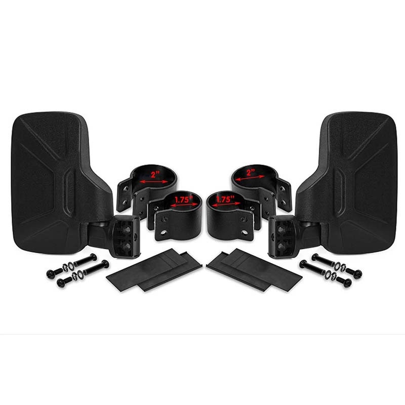 Zadnje ogledalo za UTV, model UTV-4, sferično konveksno ogledalo, stakleno ogledalo, kućište PP, dodatak SFUTV-4, kompatibilno s UTV/ATV, marka FLY QUICK