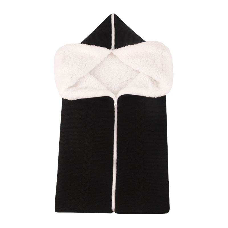 Bērnu ratiņu miega soma, vilnas audums, velveta pildījums, 380 g, akrila sastāvs