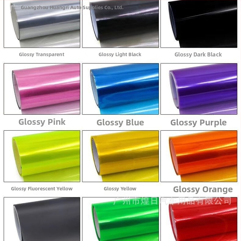 Automobilio priekinio ir galinio žibinto filmas, skaidrus PVC lipnus dekoratyvinis filmas modifikacijai, 3 metų garantija, bendro pobūdžio naudojimui, 10% matomojo šviesos atspindžio