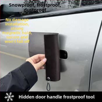 Magnetický nálepkový štítok na kľučke dverí auta, zimná ochrana proti námraze, blokovanie snehu a prachu, skrytá montáž