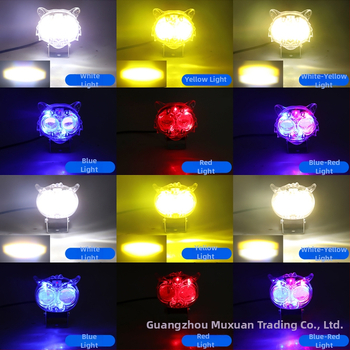 Motociklo LED prožektorius – pelėdos ir tigro stilius, ABS+LED, 12V, IP68, modelis motor188, Kevanly