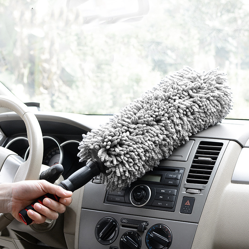 Teleskopska četka za pranje automobila s glavom za prašinu i nano-vosk četkom
