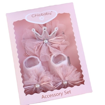 Elastična gumica za kosu za djecu – motiv labudine krune, karirana tkanina, stil mašne, prilagodljivo