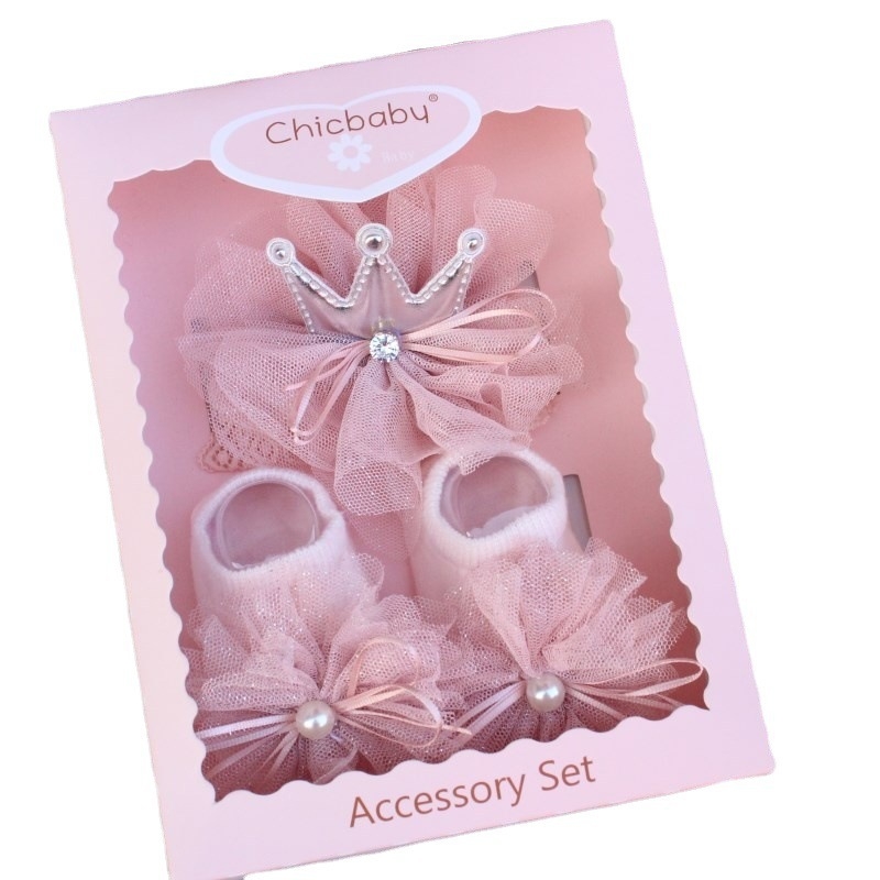 Elastična gumica za kosu za djecu – motiv labudine krune, karirana tkanina, stil mašne, prilagodljivo