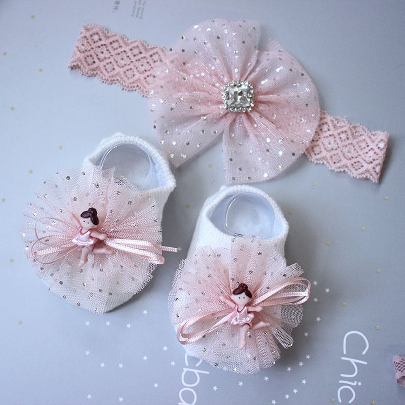 Elastična gumica za kosu za djecu – motiv labudine krune, karirana tkanina, stil mašne, prilagodljivo