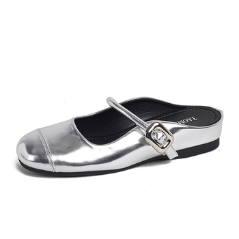 Taomengsi sieviešu Mary Jane sandales vasarai 2025, Korejas versija; sprādzes siksna; kvadrātveida pirksta forma; augšējā un iekšējā daļa no super šķiedras; zole: gumija