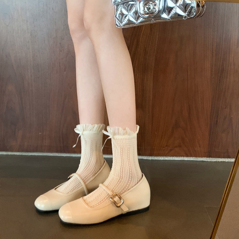 Taomengsi sieviešu Mary Jane sandales vasarai 2025, Korejas versija; sprādzes siksna; kvadrātveida pirksta forma; augšējā un iekšējā daļa no super šķiedras; zole: gumija