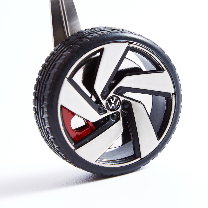 Lanț de chei pentru anvelope auto - pandant metalic, personalizabil, unisex, imprimare logo, ambalare cadou