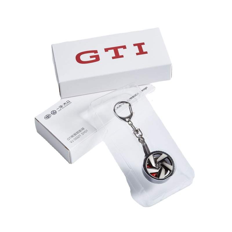 Lanț de chei pentru anvelope auto - pandant metalic, personalizabil, unisex, imprimare logo, ambalare cadou