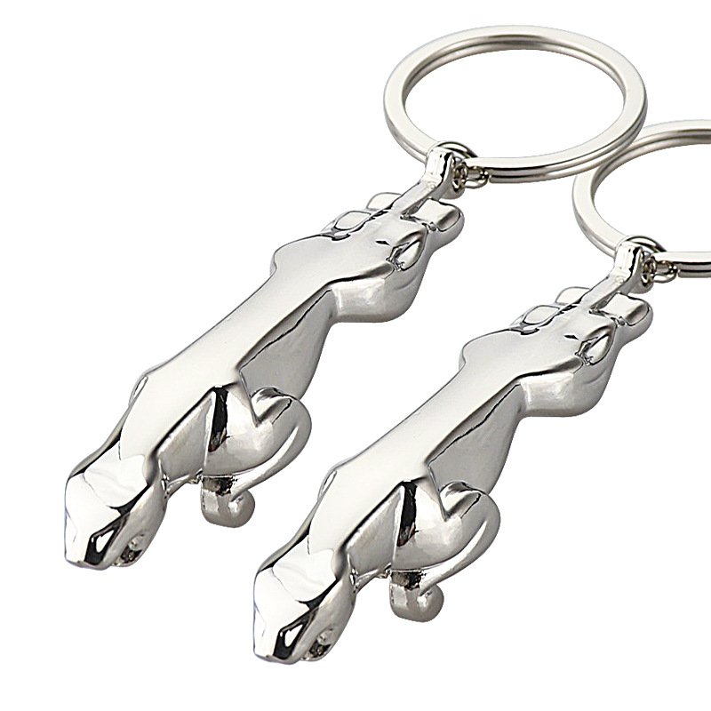 Kljucni lanac s glavom leoparda - automobilski privjesak od cinkovog legura, moderan minimalistički poklon za Dan oca