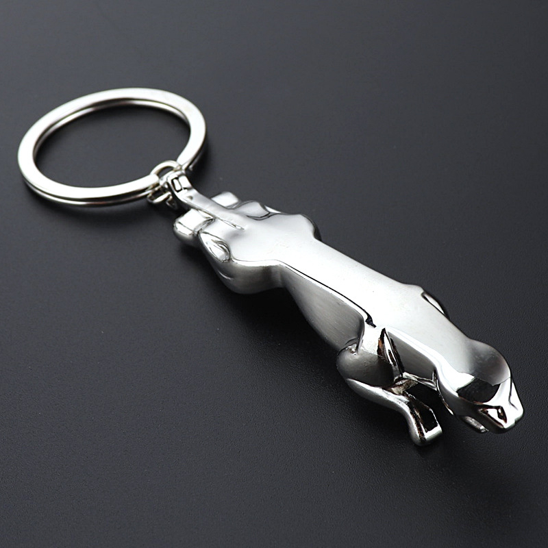 Kljucni lanac s glavom leoparda - automobilski privjesak od cinkovog legura, moderan minimalistički poklon za Dan oca