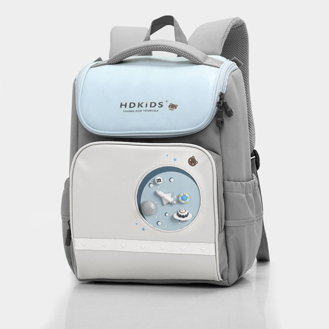 Унисекс детска раница за училище с голям капацитет, водоустойчива Oxford материя, ултра лека, облекчаване на натоварването, презрамки с въздушна подложка