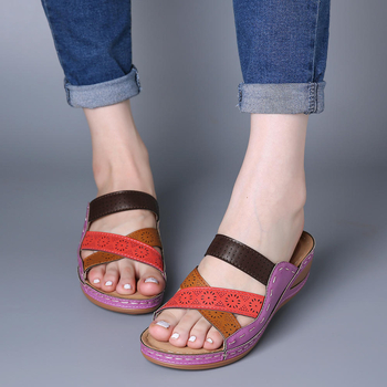 Kényelmes PU szandál – Slip-On, PU felső rész, PU bélés, PU talp