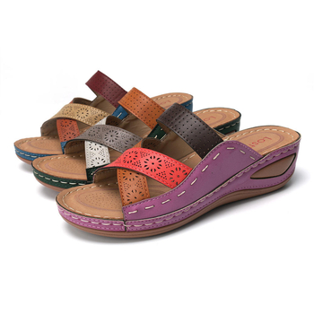 Kényelmes PU szandál – Slip-On, PU felső rész, PU bélés, PU talp