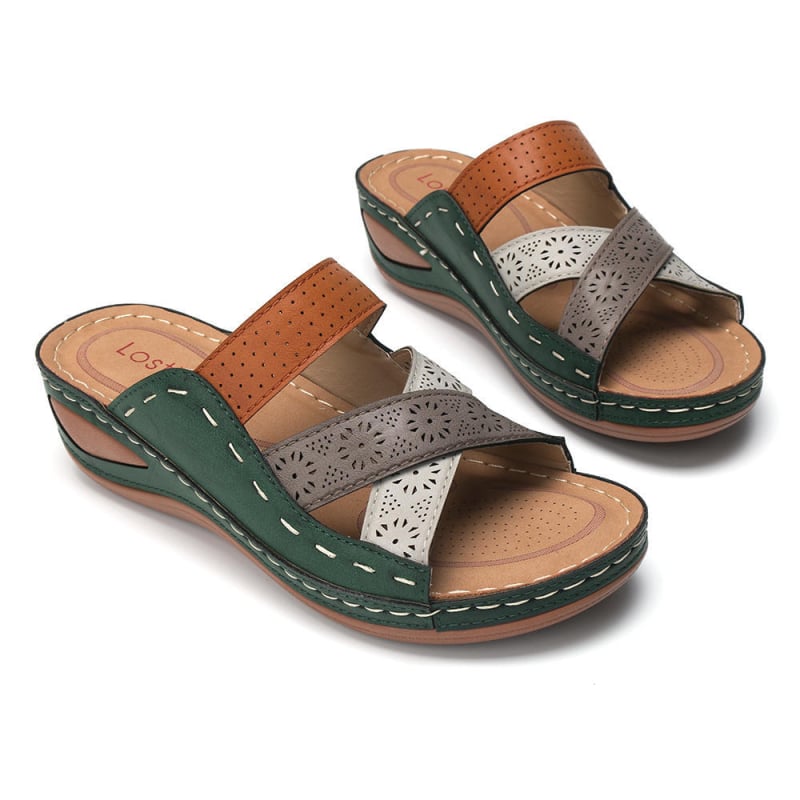 Kényelmes PU szandál – Slip-On, PU felső rész, PU bélés, PU talp