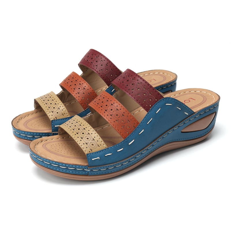 Kényelmes PU szandál – Slip-On, PU felső rész, PU bélés, PU talp