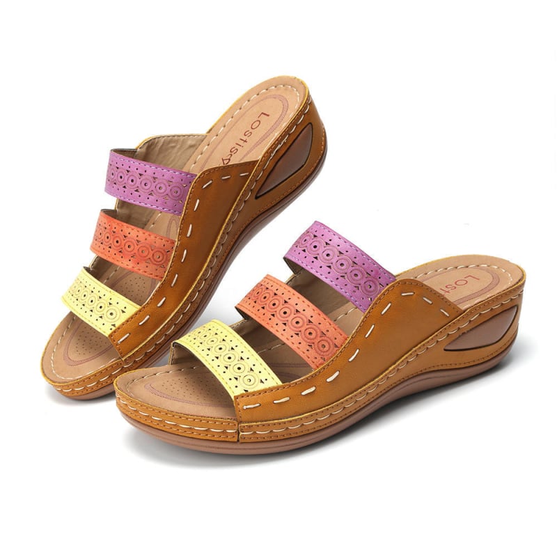 Kényelmes PU szandál – Slip-On, PU felső rész, PU bélés, PU talp
