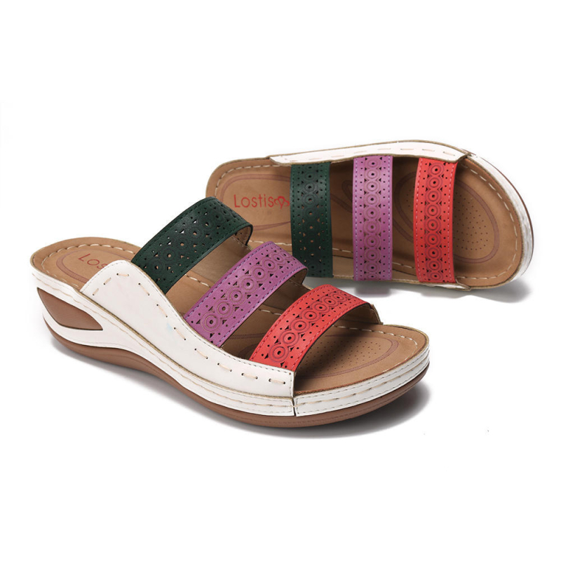 Kényelmes PU szandál – Slip-On, PU felső rész, PU bélés, PU talp