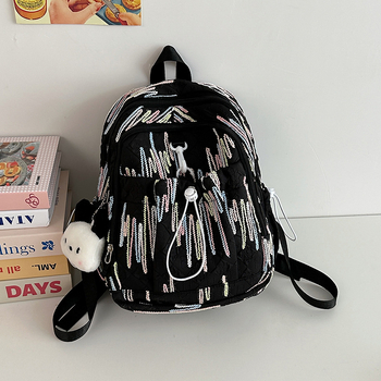 Rucsac pentru studenți 2025 în stil japonez, rucsac din nylon, respirant, rezistent la apă, durabil, curele curbate, căptușeală poliester