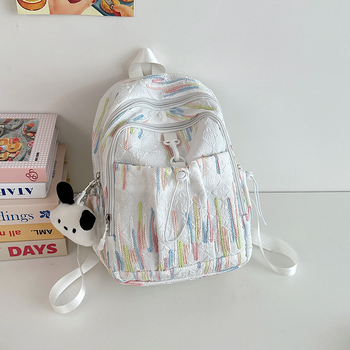 Rucsac pentru studenți 2025 în stil japonez, rucsac din nylon, respirant, rezistent la apă, durabil, curele curbate, căptușeală poliester