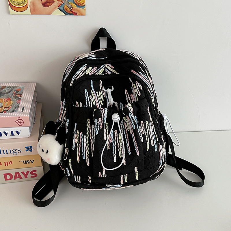 Rucsac pentru studenți 2025 în stil japonez, rucsac din nylon, respirant, rezistent la apă, durabil, curele curbate, căptușeală poliester