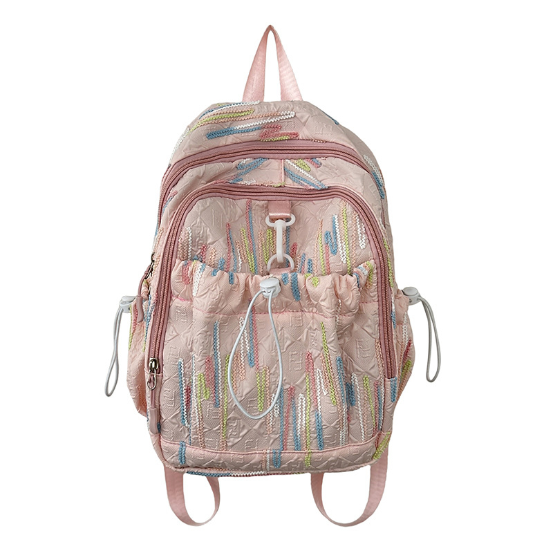 Rucsac pentru studenți 2025 în stil japonez, rucsac din nylon, respirant, rezistent la apă, durabil, curele curbate, căptușeală poliester