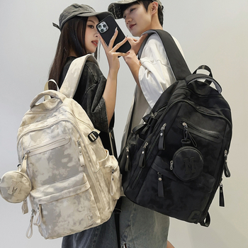 Раница за училище | унисекс, найлон, презрамки с въздушна подложка, уличен стил, голям капацитет