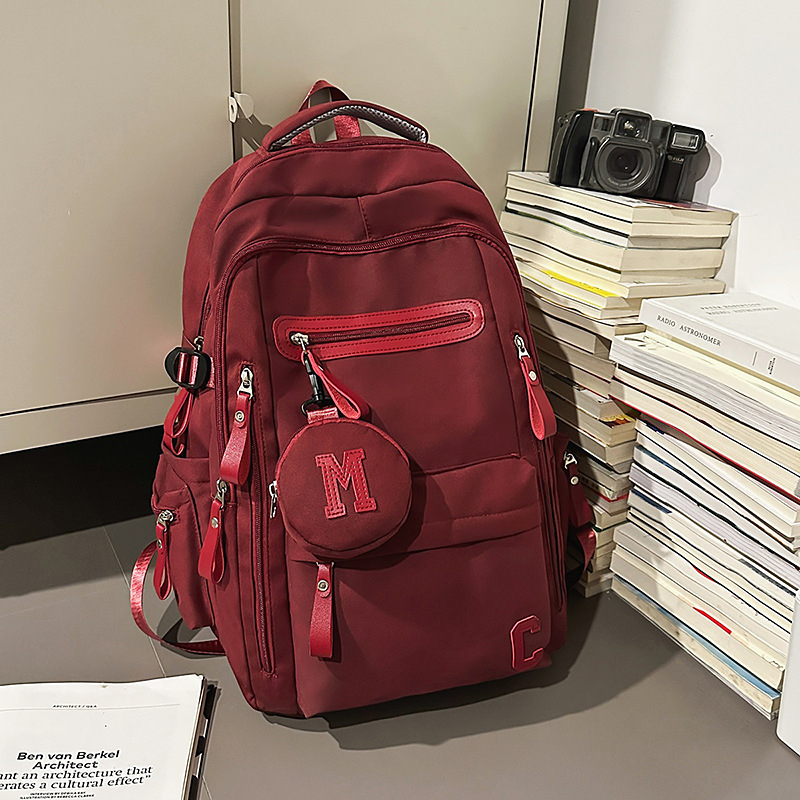 Раница за училище | унисекс, найлон, презрамки с въздушна подложка, уличен стил, голям капацитет