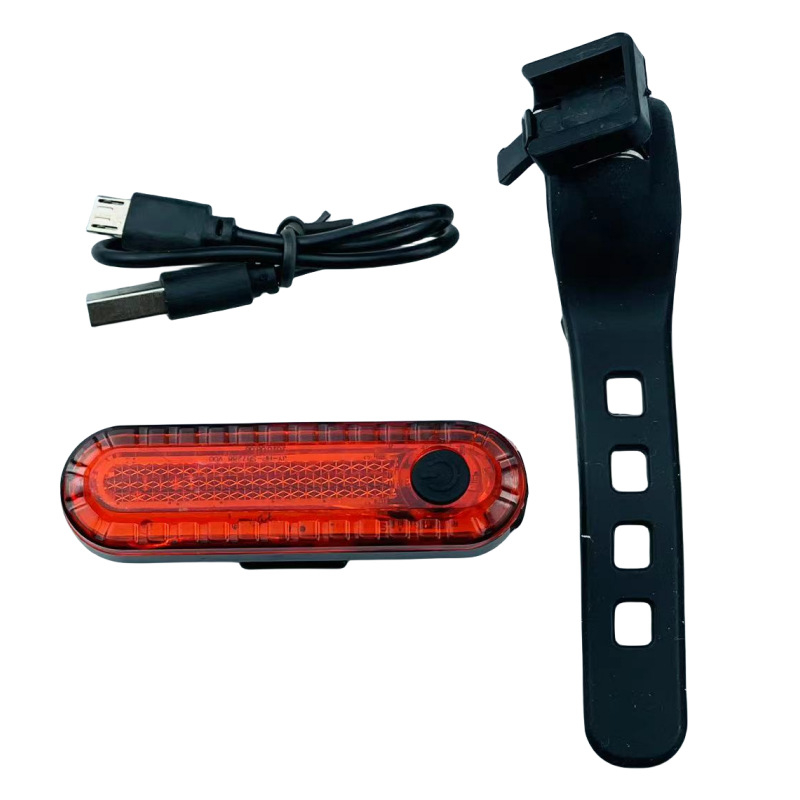 Задно велосипедно светло с USB зареждане, COB висока яркост, QT марка, сигнал за безопасност при нощно каране