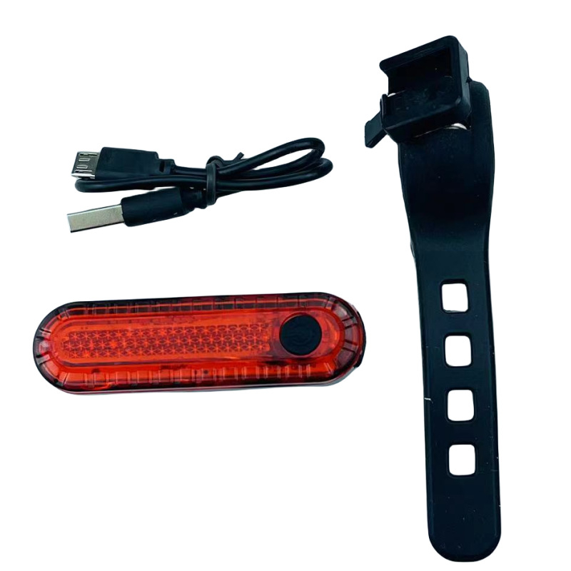 Задно велосипедно светло с USB зареждане, COB висока яркост, QT марка, сигнал за безопасност при нощно каране