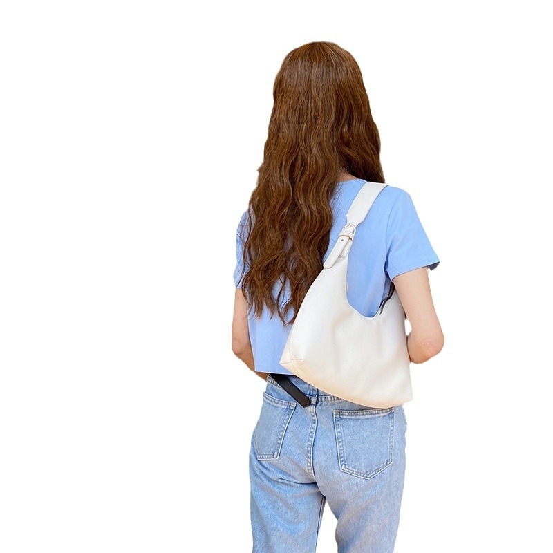 Baguette táska - PU anyag, utcai stílus, cipzáras nyitás, First Moai