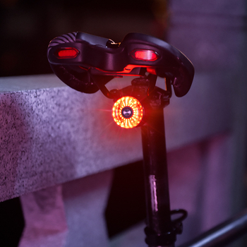 ACRUNU semnalizator LED pentru bicicletă cu senzor inteligent de frână, încărcare USB, IP65 rezistent la apă, 5 moduri de iluminare