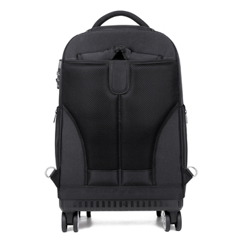 Biznesa mugursoma ar riteņiem un kombinācijas slēdzeni | Oxford audums | Ietilpība 36–55 L | der 16 collu klēpjdatoram | Universāla