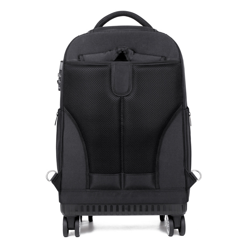 Biznesa mugursoma ar riteņiem un kombinācijas slēdzeni | Oxford audums | Ietilpība 36–55 L | der 16 collu klēpjdatoram | Universāla