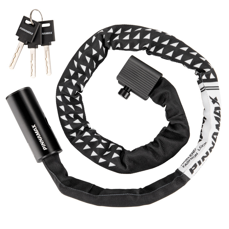 Kombinuotas grandinės užraktas iš lydinio dvirači/elektriniai transporto priemonės/motociklai (Pinnamax; Modeliai Pinn-706 / Pinn-751; Medžiaga: Lydinys; Pritaikymas: Dviračiai/elektriniai transporto priemonės/motociklai)