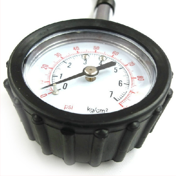 Manometer tlaku v pneumatikách s dlhým trubkou, vysoká presnosť, digitálny displej, prenosný, 0-100 psi