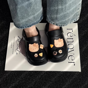 Papuci clog pentru femei, talpă groasă din EVA, EVA exterior, talpă antiaderentă, purtare în două moduri