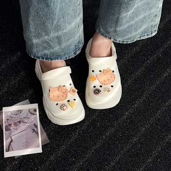 Papuci clog pentru femei, talpă groasă din EVA, EVA exterior, talpă antiaderentă, purtare în două moduri