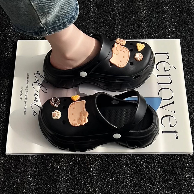 Papuci clog pentru femei, talpă groasă din EVA, EVA exterior, talpă antiaderentă, purtare în două moduri