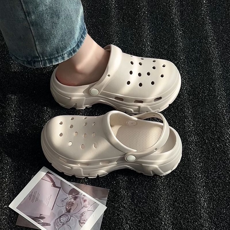 Papuci clog pentru femei, talpă groasă din EVA, EVA exterior, talpă antiaderentă, purtare în două moduri