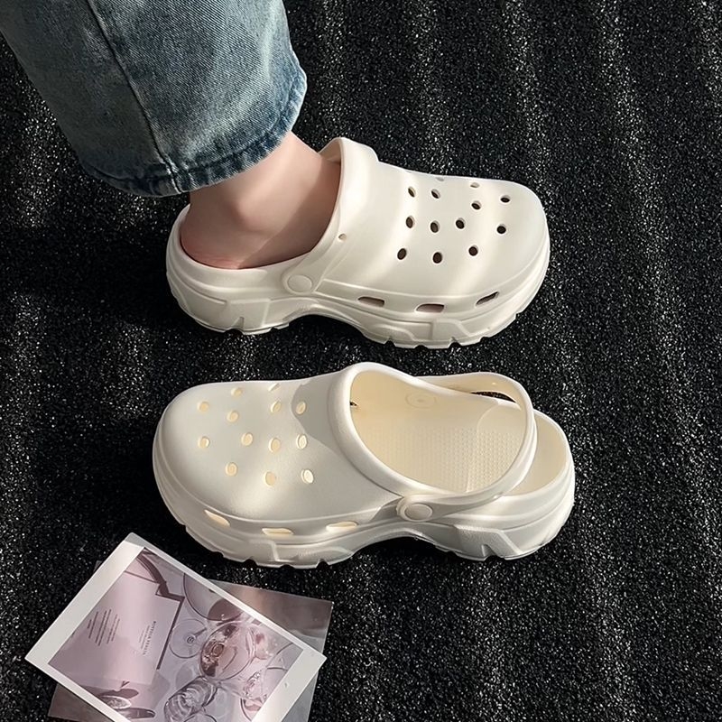 Papuci clog pentru femei, talpă groasă din EVA, EVA exterior, talpă antiaderentă, purtare în două moduri