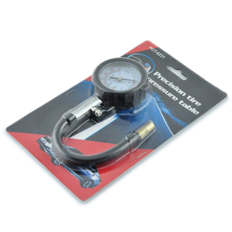 Digitalni mjerač tlaka u gumama s dugim cijevima, prijenosni, digitalni zaslon, visoka preciznost, raspon 0-100 psi, kompas i funkcija ispuštanja zraka