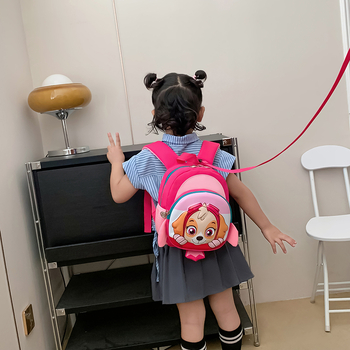 Bērnu neilona skolas mugursoma, pret zaudēšanu, plecu siksnas ar gaisa spilveniem, poliestera odere, priekš pirmskolas vecuma