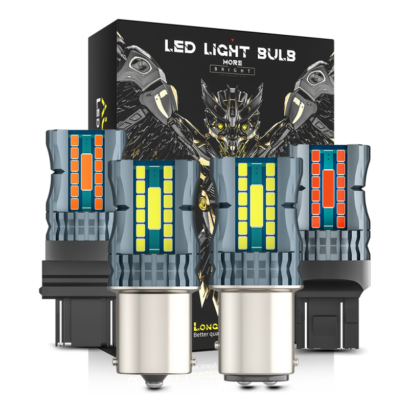 DXZ autó LED izzó 1156/1157/T20/T25, 26W, 12V, 6500K, 30000h, G-24+2, visszafelé világításra, indexre és féklámpára