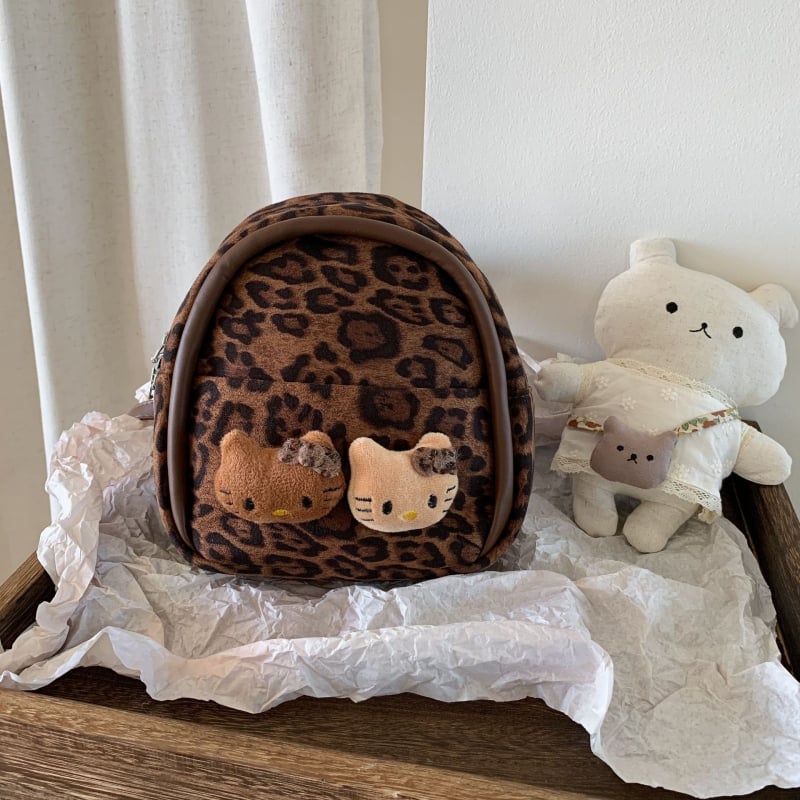 Meitenēm paredzēta karikatūru mugursoma (Ziemas 2025 izdevums, poliesters, raksts: anime un karikatūras, priekš pirmsskolas)