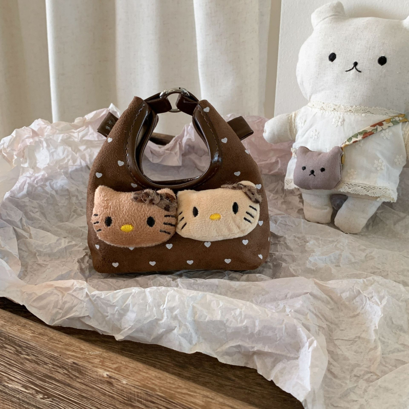 Meitenēm paredzēta karikatūru mugursoma (Ziemas 2025 izdevums, poliesters, raksts: anime un karikatūras, priekš pirmsskolas)